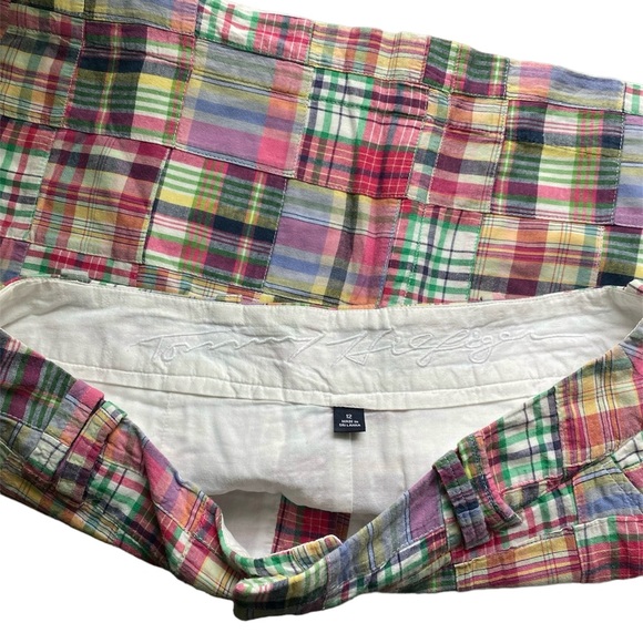 Tommy Hilfiger Pink Preppy Plaid Quilted Patchwork Skirt Size 12 - Picture 3 of 7